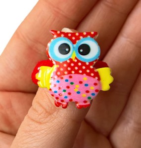 Pierwsza gumeczka sówka czerwona