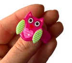 Pierwsza gumeczka sowa serce róż