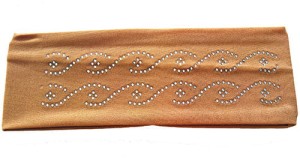 Opaska elastyczna lycra jety cappucino