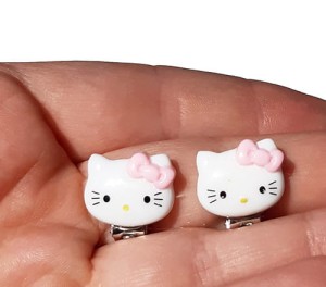 Klipsy kotki żywica  