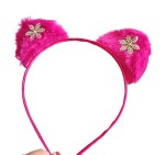 Opaska Uszka Kotka Różowe