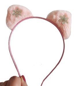 Opaska Uszka Kotka Różowe 