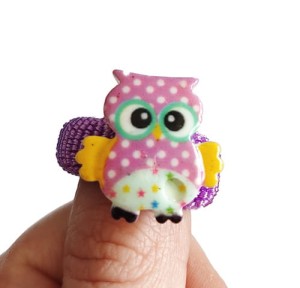 Pierwsza gumeczka sówka fioletowa