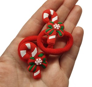 Gumeczki 2 kucyki 2 szt świąteczne laseczki