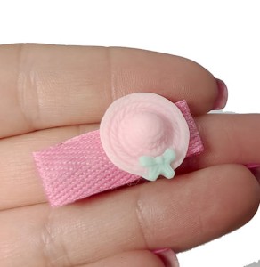 Kolorowe spineczki Kapelusik   