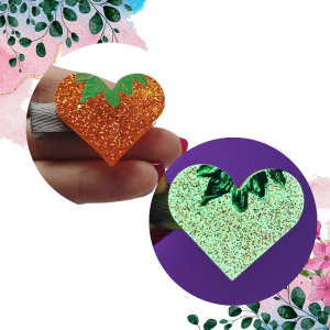 Spineczka z serduszkiem-dynią Halloween 