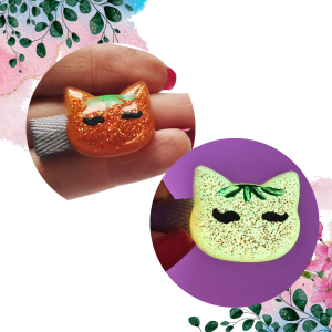 Spineczka z kotkiem-dynią Halloween  