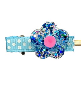 Spineczka kwiatuszek hand made żywica  