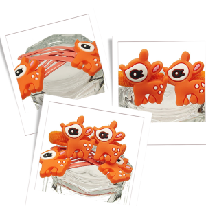 Zestaw sarenki 4 szt: spinki+gumki  