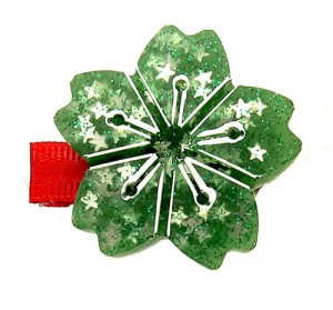 Spinka hand made świąteczny kwiat 