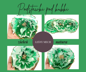 Podkładka taca zielona Leśny mech
