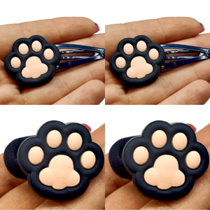 Zestaw łapki 4 szt: spinki+gumki 