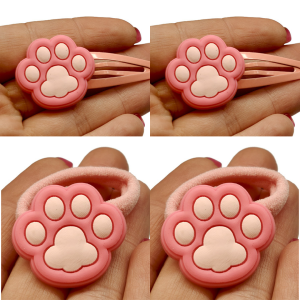 Zestaw łapki 4 szt: spinki+gumki  