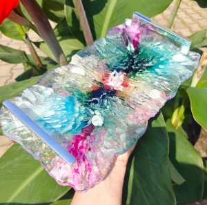 Kolorowe wariacje - taca dekoracyjna 