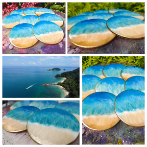 Podkładka pod kieliszek/kufel/kubek Morska fala