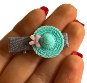 Kolorowe spineczki Kapelusik