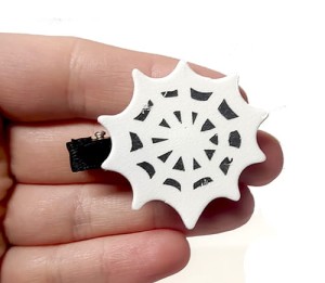 Spinka Halloween Pajęczyna biała mała