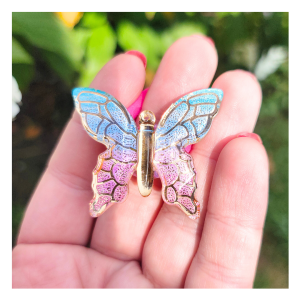 Gumka motylek hand made żywica  