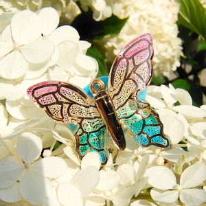 Gumka motylek hand made żywica