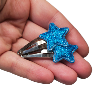 Spinki gwiazdeczki hand made klik 2 szt 