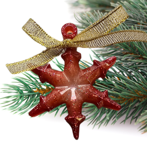 Śnieżynka żywica hand made