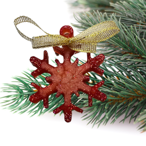 Śnieżynka żywica hand made