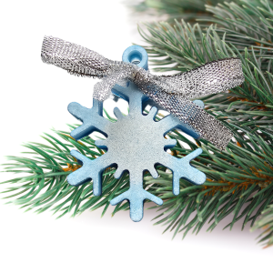 Śnieżynka żywica hand made 