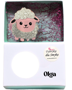 Wielkanocny baranek spinka personalizowana