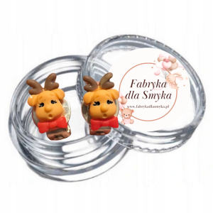 Klipsy Reniferki fimo