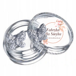 Klipsy motylki urocze srebrne