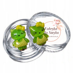 Klipsy kotki żywica 