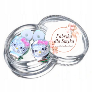 Klipsy Brokatowe Kotki