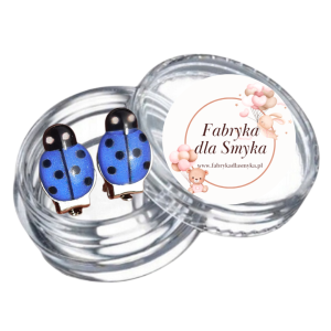 Klipsy biedroneczki żywica 