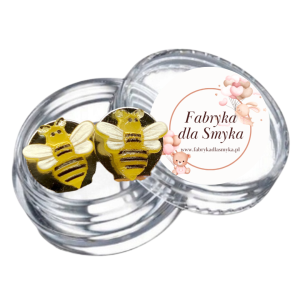 Klipsy pszczółki żywica hand made 