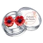 Klipsy kwiatuszki żywica 