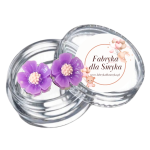 Klipsy kwiatuszki żywica