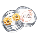 Klipsy kwiatuszki fimo hand made 