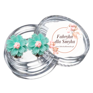 Klipsy kwiatuszki fimo hand made