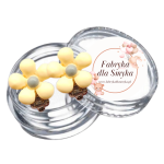 Klipsy kwiatuszki masa fimo żółte