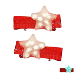 Magiczne Spinki "Świecące Gwiazdki" – Zestaw Świąteczny Handmade 