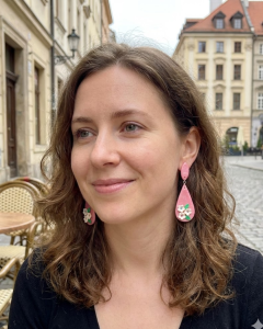 Różowy ogród - kolczyki srebro 925  II