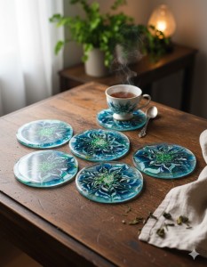 Podkładka Błękitny Rozkwit