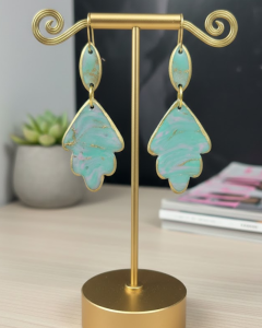 Miętowa Fantazja - kolczyki stal