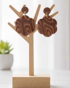 Terra Marmo- kolczyki stal 