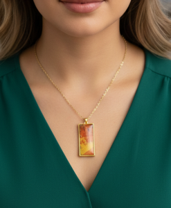 Złocisty Blask Naszyjnik Artystyczny 