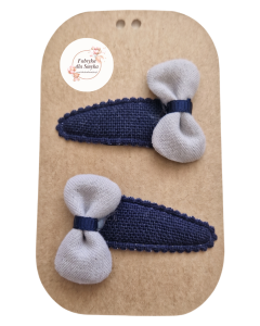 Pierwsza spineczka kokardka kilk pyk zestaw 2 szt